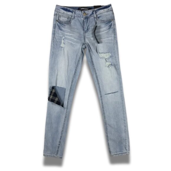 DOLLHOUSE Light Wash Distressed Skinny Jeans NWT 28 - Picture 1 of 10